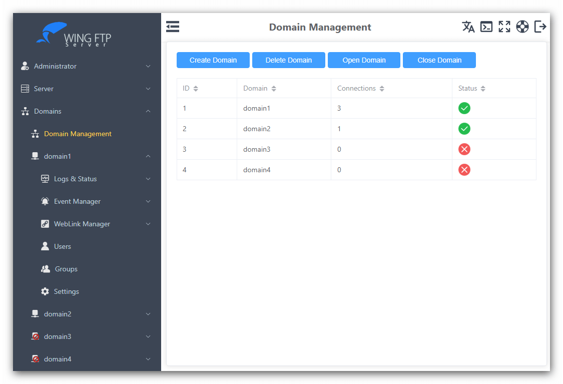 Wing FTP Server(FTP服务器) v8.2.1 企业版